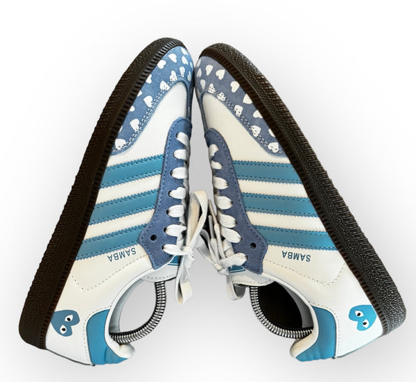 Custom Adidas Samba x CDG Sky Blue