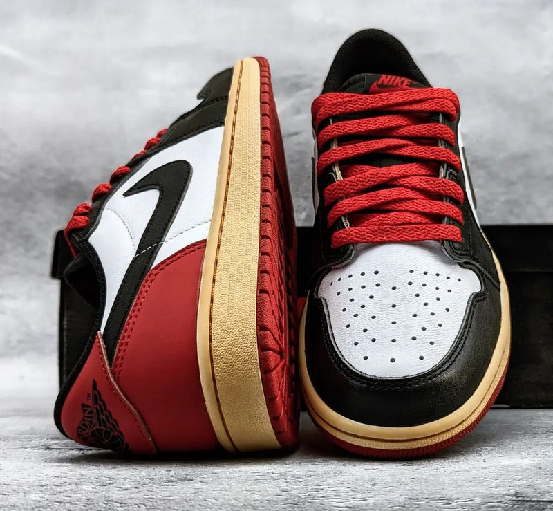 Nike Air Jordan 1 Low Black Toe Vintage Custom