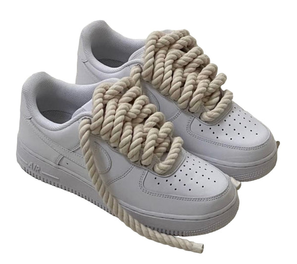 Custom Nike Air force 1 White Rope Laces