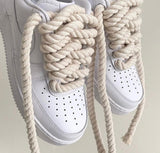 Custom Nike Air force 1 White Rope Laces