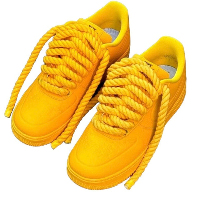 Custom Nike Air force 1 Rope Laces Yellow