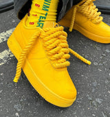 Custom Nike Air force 1 Rope Laces Yellow