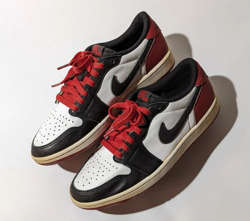 Nike Air Jordan 1 Low Black Toe Vintage Custom