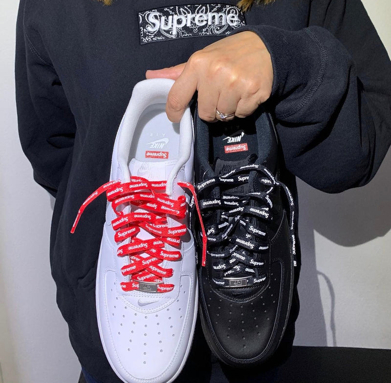 will I get these laces with supreme low black airforce 1s? The