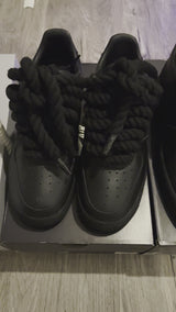 Nike Air force 1 “Rope Lace” Black