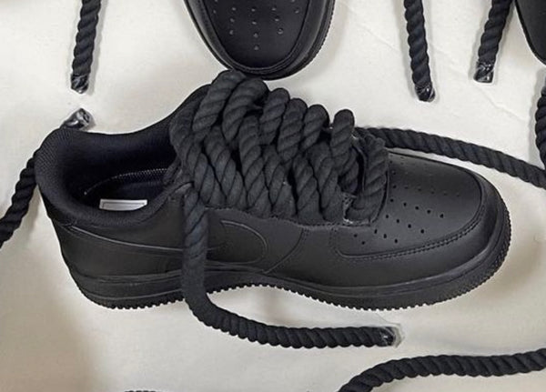 Nike Air force 1 “Rope Lace” Black – JWCKICKS